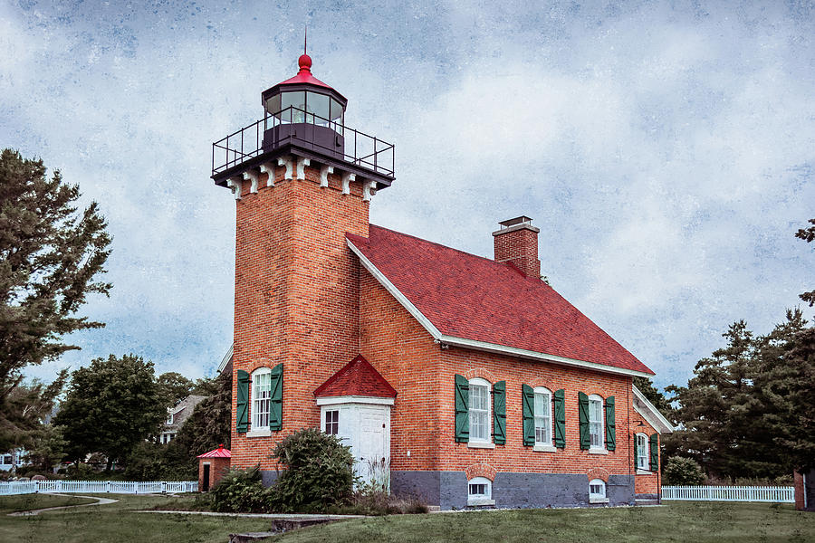 Little Traverse Light Harbor Springs Photograph by Enzwell Designs ...