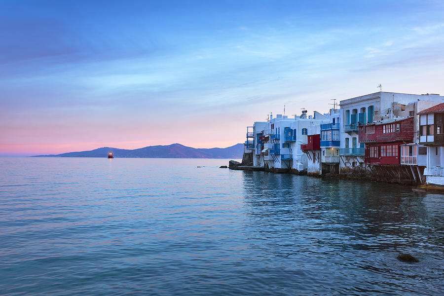 Little Venice on Mykonos, Greece Photograph by Spooh