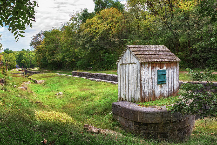Little Watch House - Four Locks - C and O Canal Photograph by Susan Rissi Tregoning
