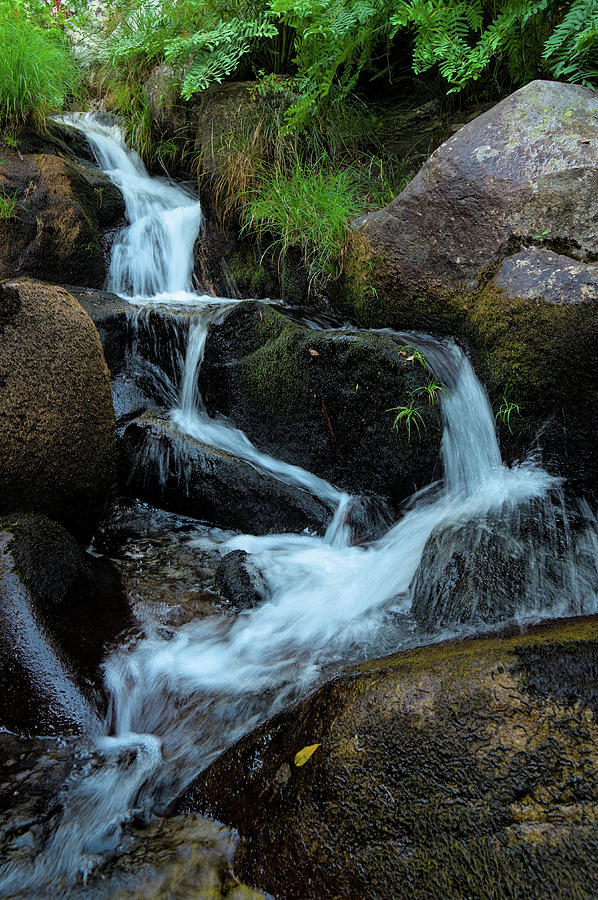 Little waterfall by Gralheira river in Carvalhais Photograph by Angelo DeVal