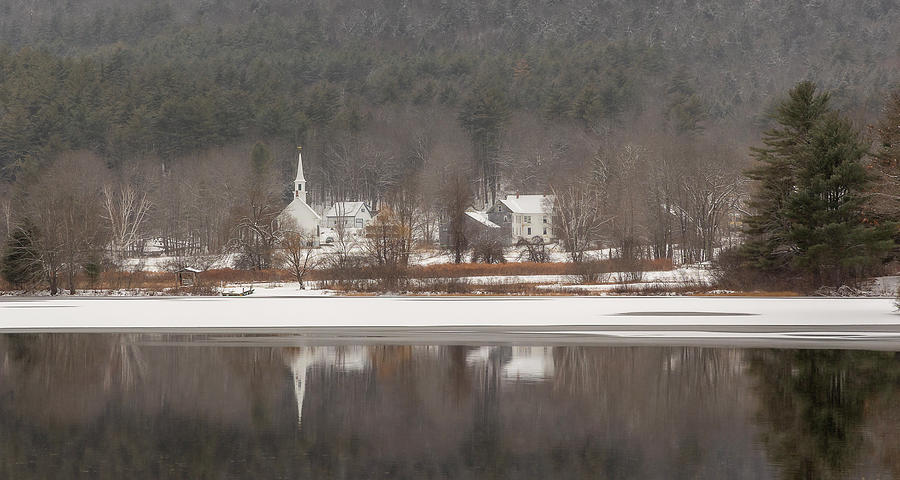 Little White Church From Snowville Beach Photograph by Catherine Grassello