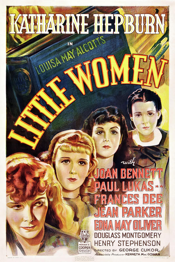 Katharine Hepburn Mixed Media - Little Women, 1933 - art by Harold Seroy by Movie World Posters