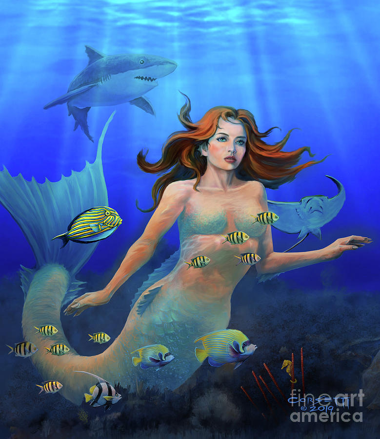 Littleton Mermaid Compilation Painting