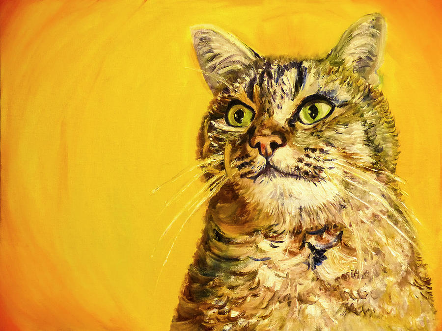 Litty Kitty Painting by Rowan Lyford
