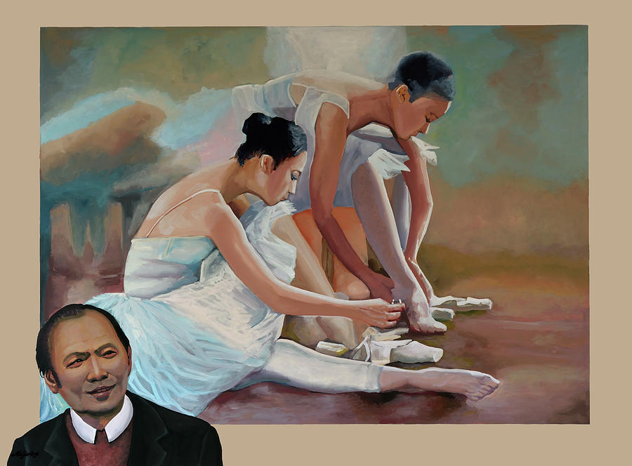 Ballet Painting - Liu Yi Ballerina Painting by Paul Meijering