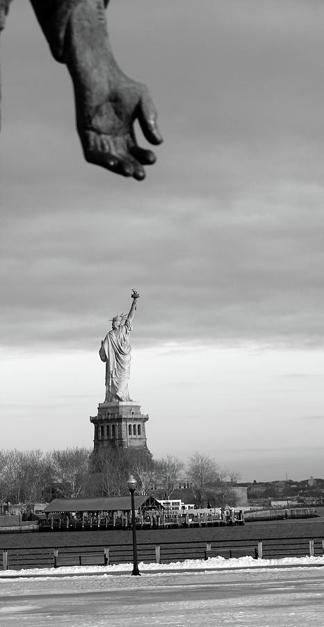 Live free or die, statue of liberty Photograph by Habib Ayat