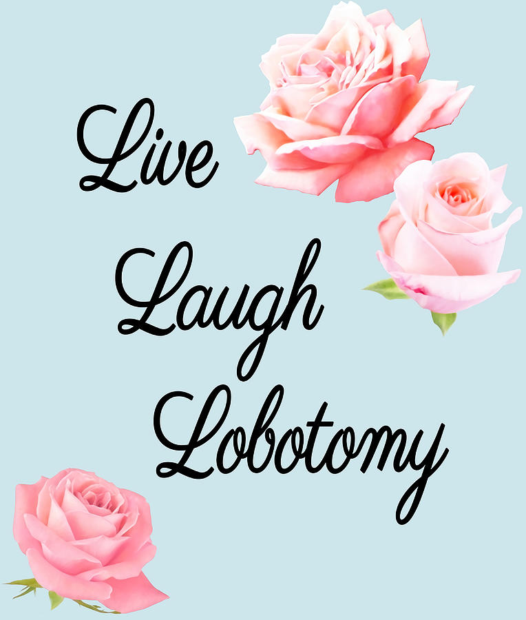 Live Laugh Lobotomy Poster Hipster Boy Painting By White Owen Fine   Live Laugh Lobotomy Poster Hipster Boy White Owen 