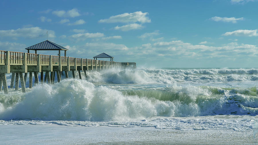 Landscape Photograph - Lively Surf At Juno by Laura Fasulo