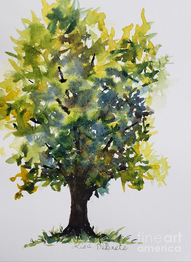 Lively Tree Painting by Lisa Debaets
