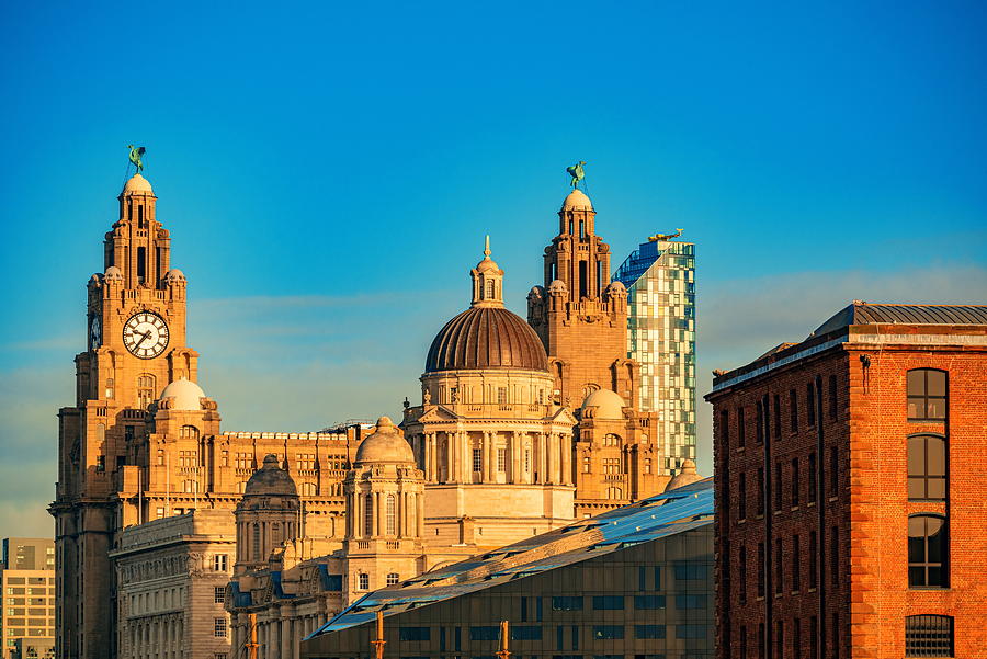 Liverpool city center cityscape closeup Photograph by Songquan Deng