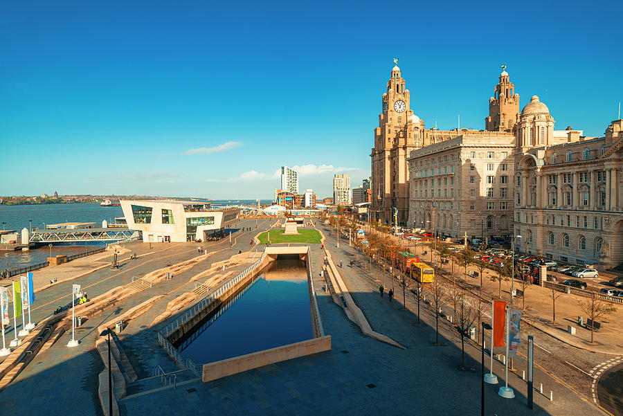 Liverpool city center cityscape Photograph by Songquan Deng