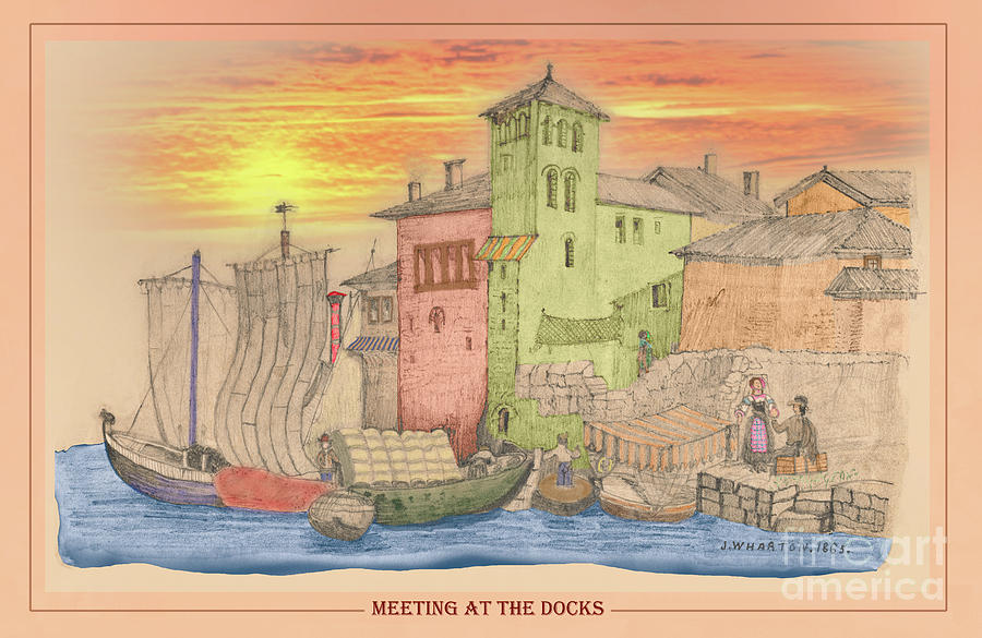 Liverpool Dock Sunrise Painting by Donna L Munro