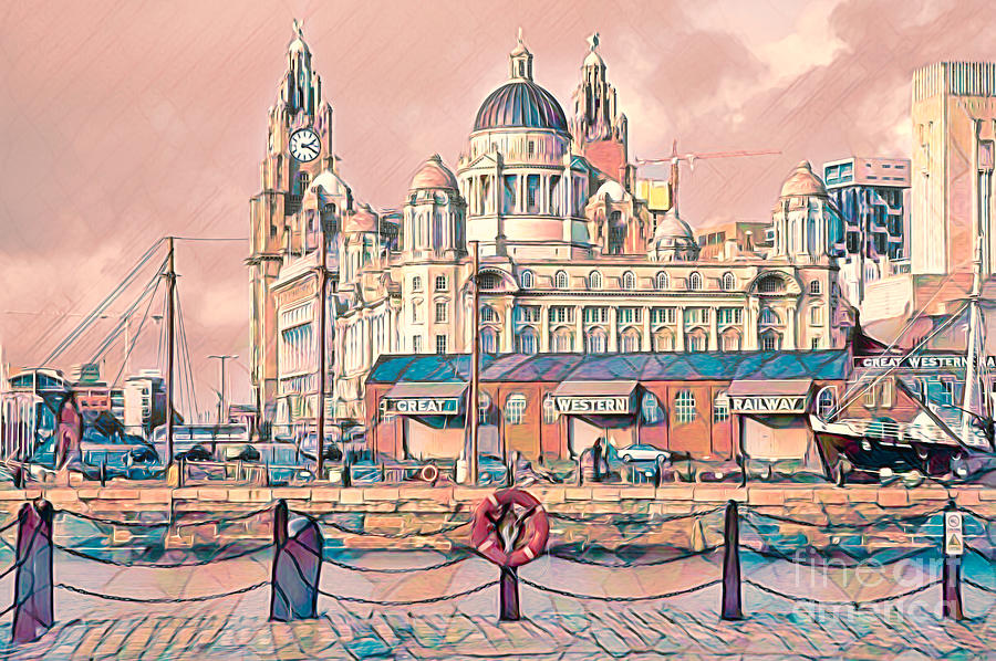 Liverpool Waterfront Digital Art