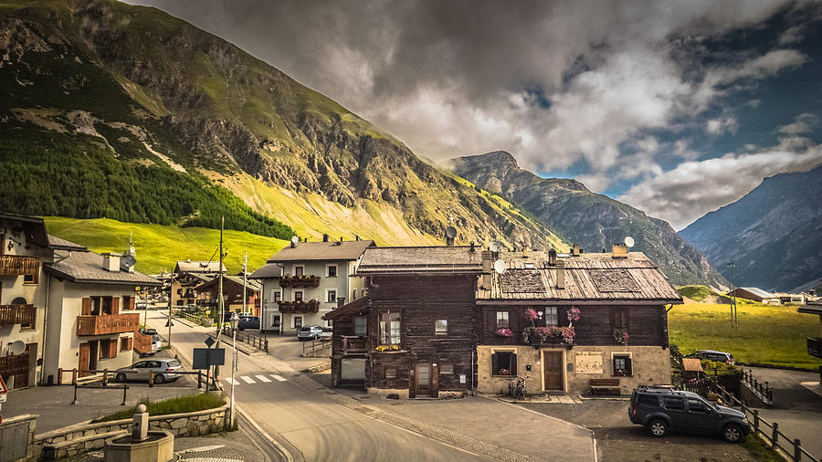 Livigno, a typical alps village Photograph by Jakob Montrasio