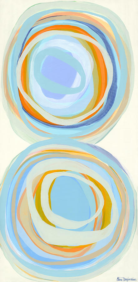 Living in Bubbles Painting by Claire Desjardins