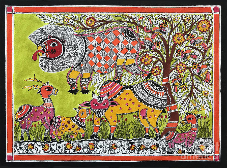 Living in Harmony Painting by Jyotika Shroff