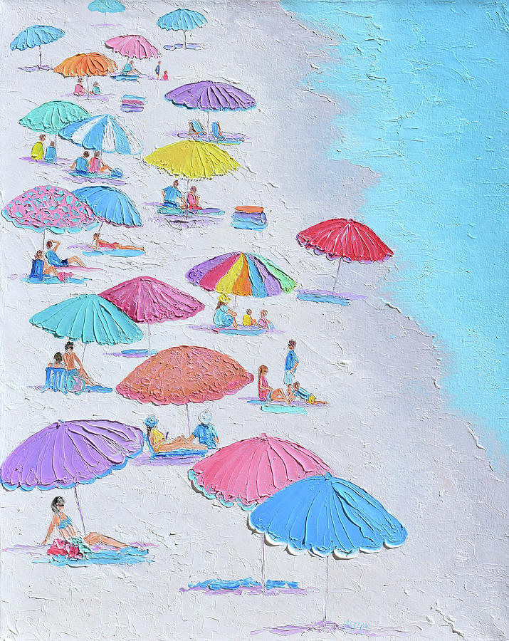 Living Life at the Beach Painting by Jan Matson
