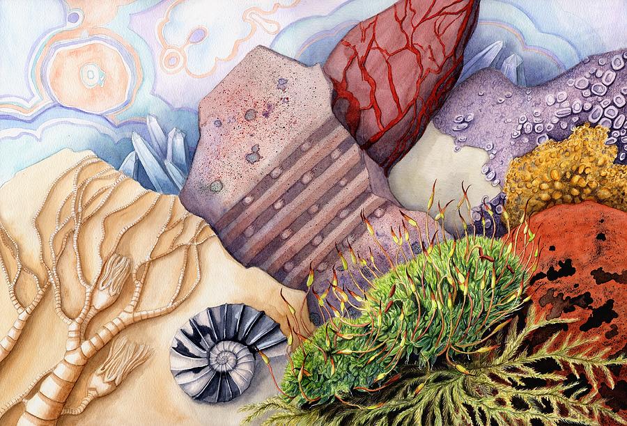 Living Rocks Painting by Lynne Henderson