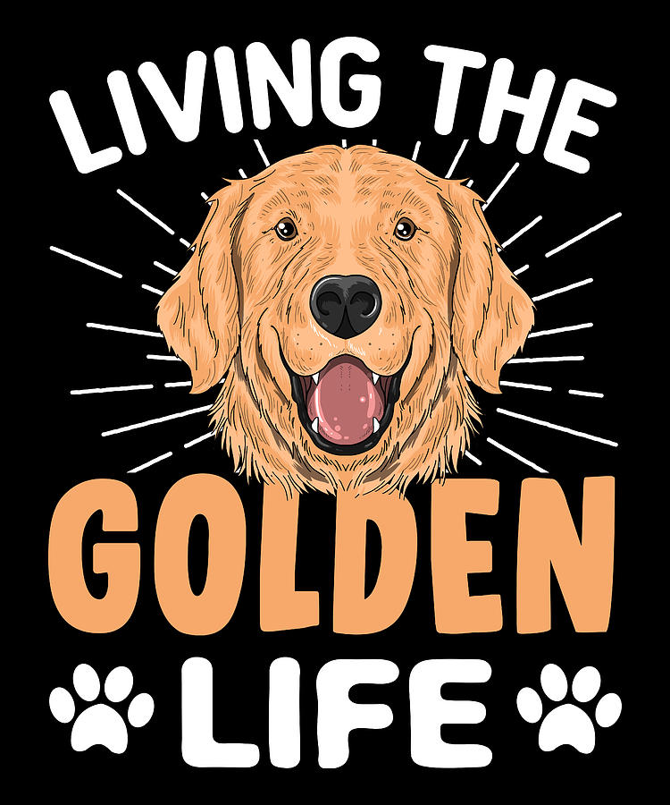 Living the golden life Digital Art by JM Print Designs - Pixels