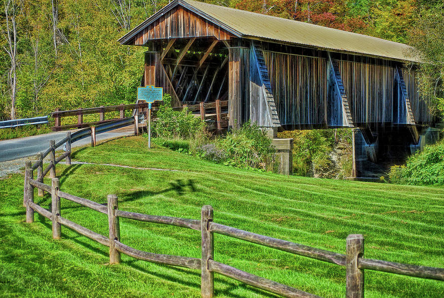 Livingston Manor Covered Bridge 1860 Photograph by Cordia Murphy