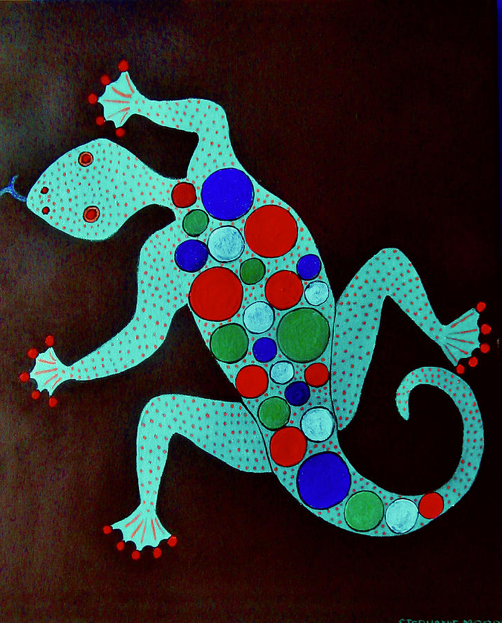 Lizard Painting by Stephanie Moore