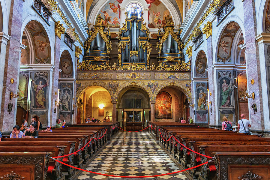 Ljubljana Cathedral Interior In Slovenia Photograph by Artur Bogacki