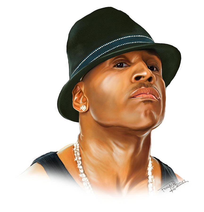 LL Cool J Drawing Digital Art by Femchi Art