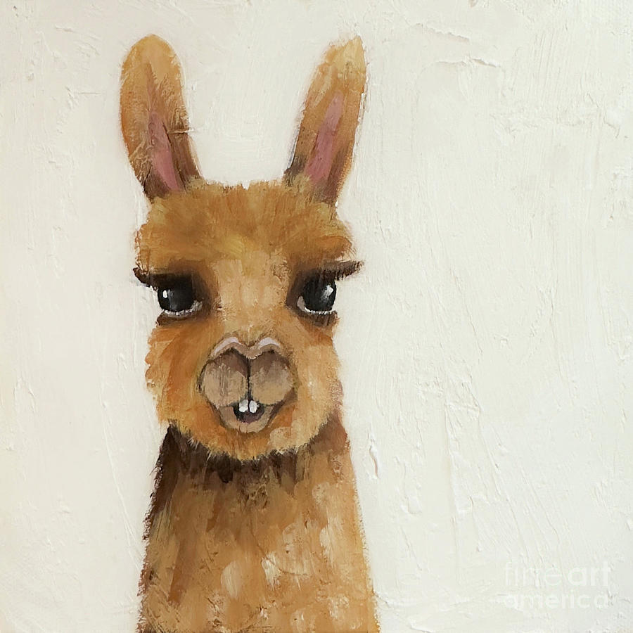 llama Attitude Painting by Lucia Stewart
