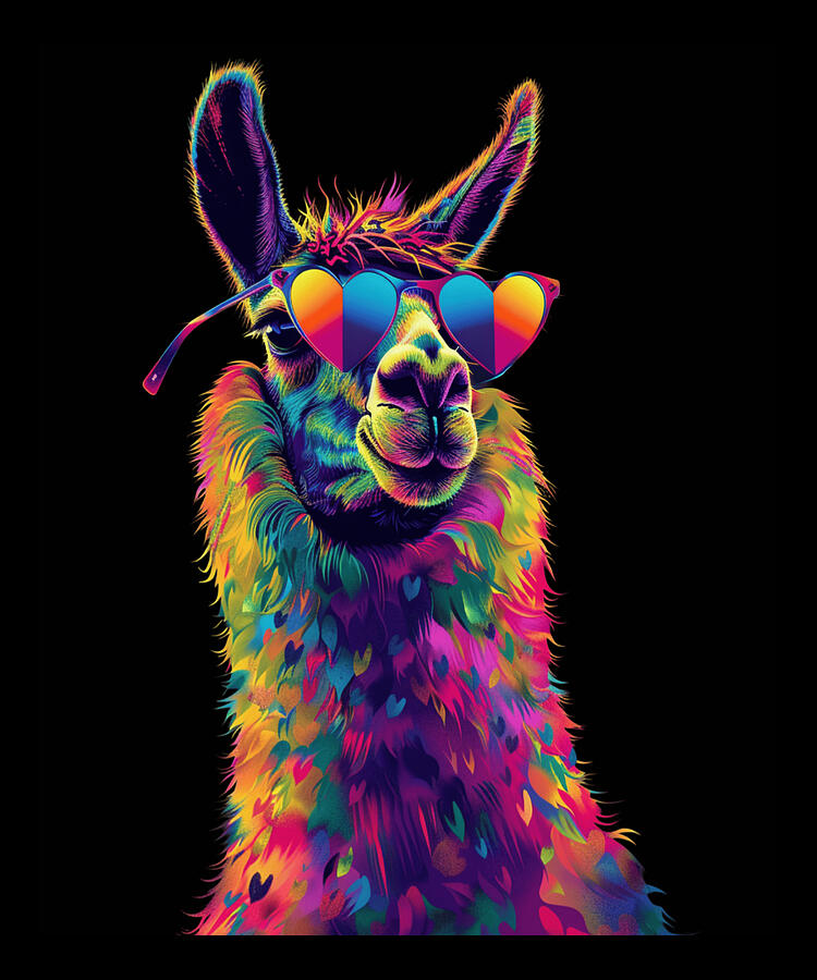Animal Digital Art - Llama Grooming Tips by Robertz-schuler