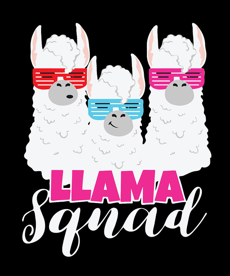 Llama Llama Squad Llama Digital Art by Steven Zimmer - Fine Art America