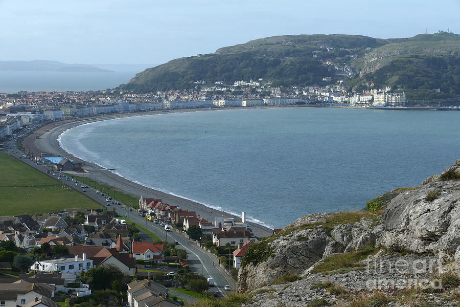Llandudno from the Little Orme - North Wales Photograph by Phil Banks