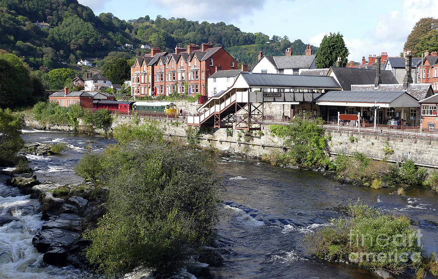 Llangollen - River Dee and Railway Station Photograph by Phil Banks