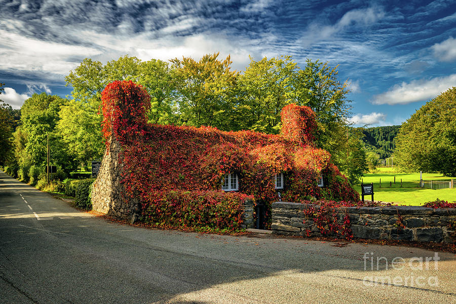 Architecture Photograph - Llanrwst Cottage Wales by Adrian Evans