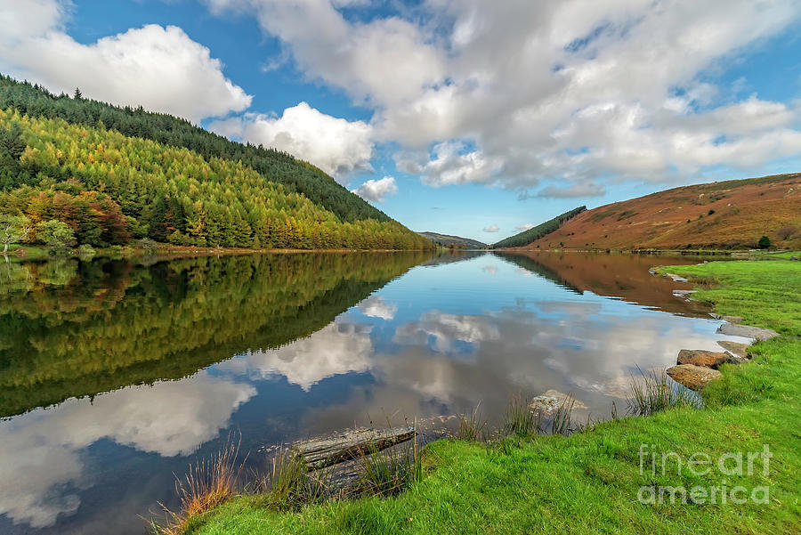 Llyn Geirionydd Autumn Reflections Photograph by Adrian Evans