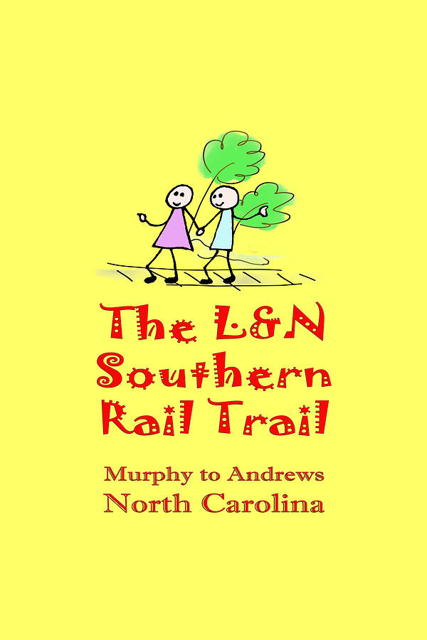 LN Southern Rail Trail Stick Figures Photograph by Debra and Dave Vanderlaan