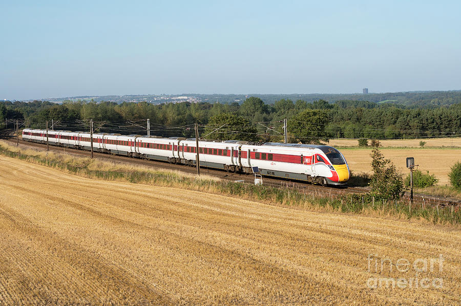 LNER Azuma express train Photograph by Bryan Attewell
