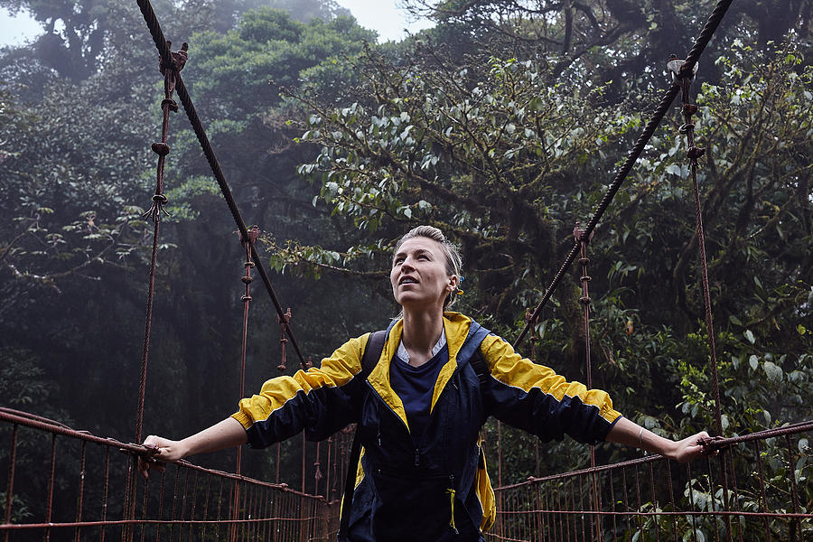 Loan Female Traveller Walking Exploring Nature Photograph by Phillip Suddick