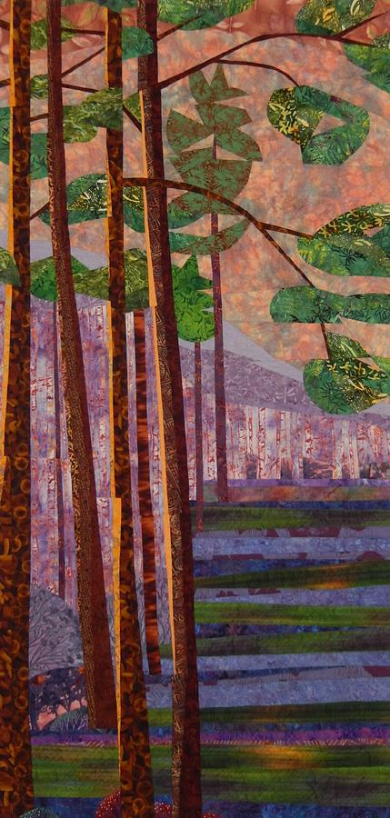 Sunset Tapestry - Textile - Loblolly Landscape by Linda Beach