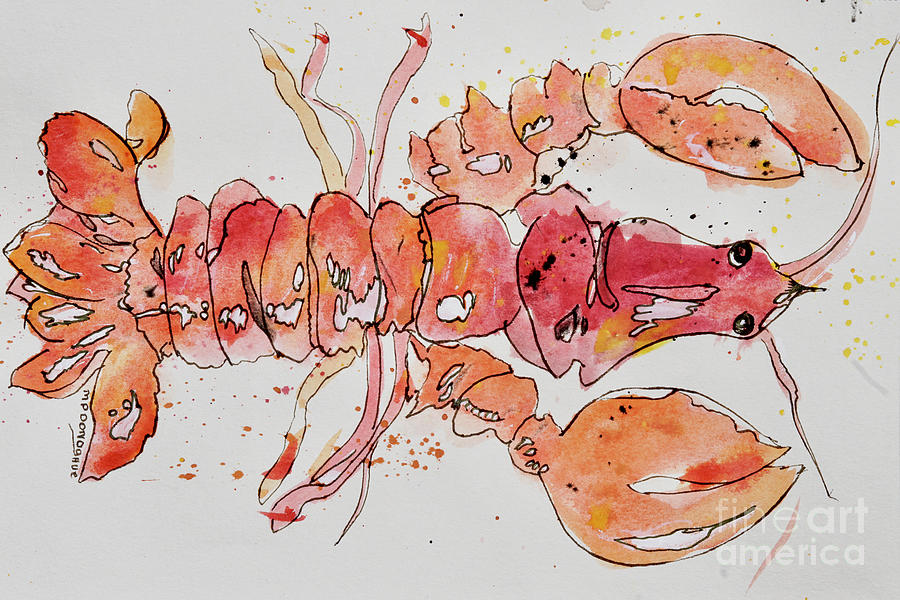 Lobster - Abstract Impression Painting