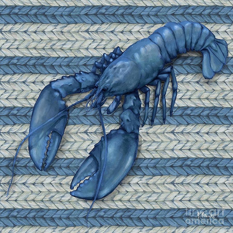 Lobster Basketweave Painting by Paul Brent