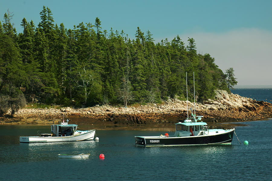 Lobster Boats, Bunkers Harbor, Maine Photograph by Jerry Griffin