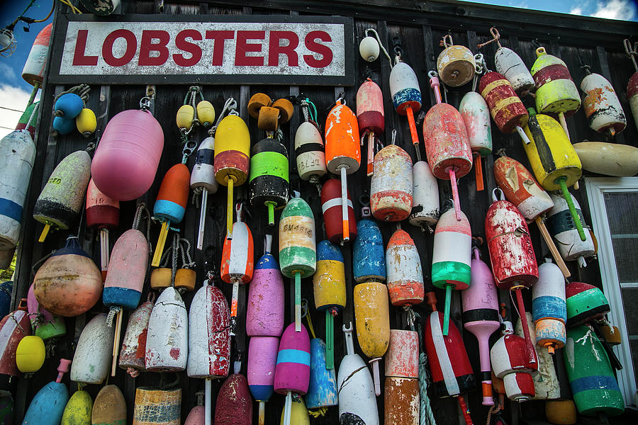 lobster Buoys Photograph by Kurt Liese - Pixels