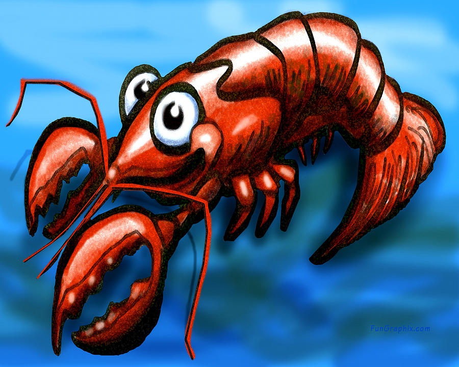 Lobster Digital Art - Lobster by Kevin Middleton