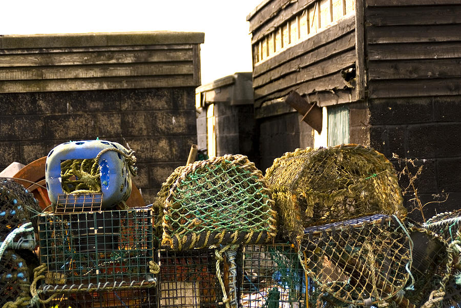 Lobster pots and old shacks Photograph by Lyn Holly Coorg