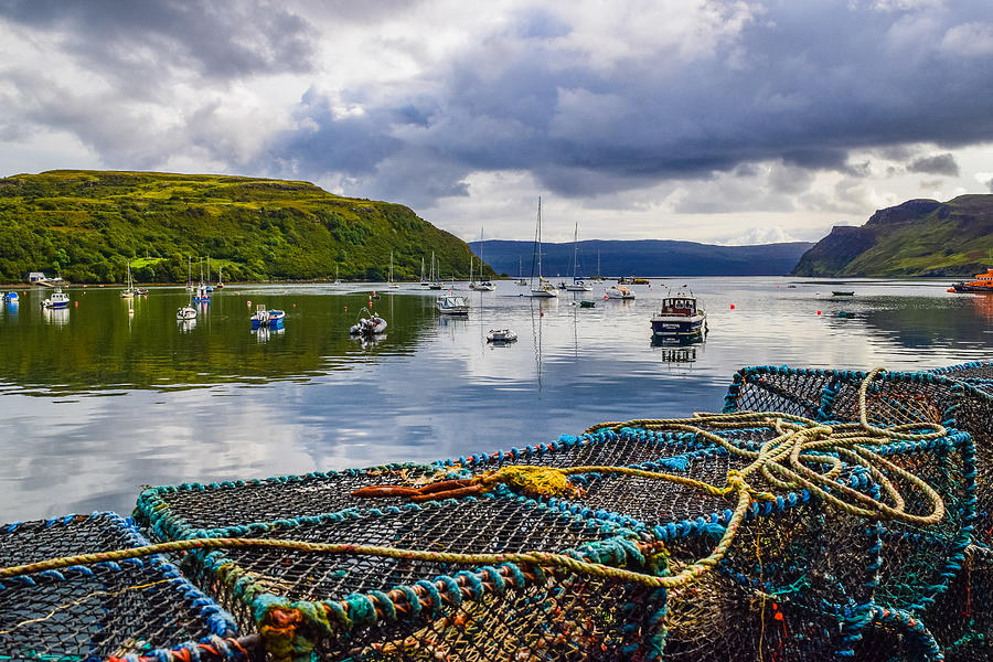 Lobster Pots in Portree Photograph by Bonny Puckett
