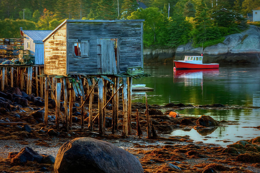 Lobster Shack 8257 Painterly Photograph by Greg Hartford