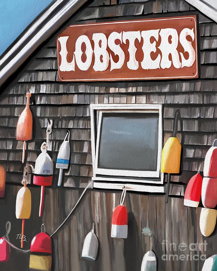 Lobster Shack Painting by Tammy Lee Bradley