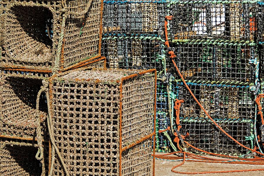 Lobster Traps In Cascais - 1 Photograph by Hany J