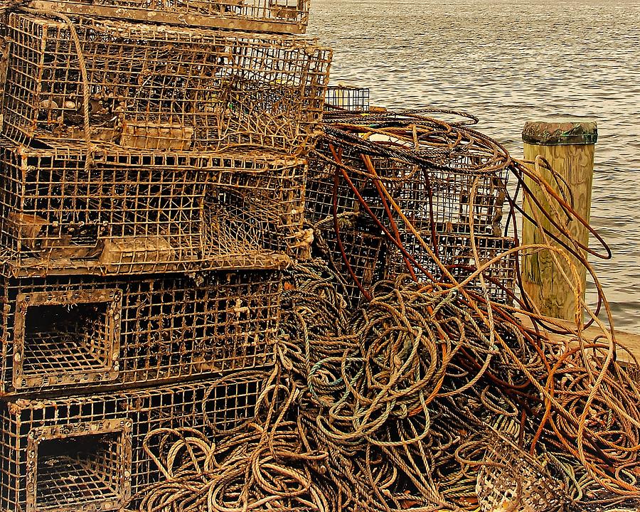 Lobster Traps1 Photograph by John Linnemeyer