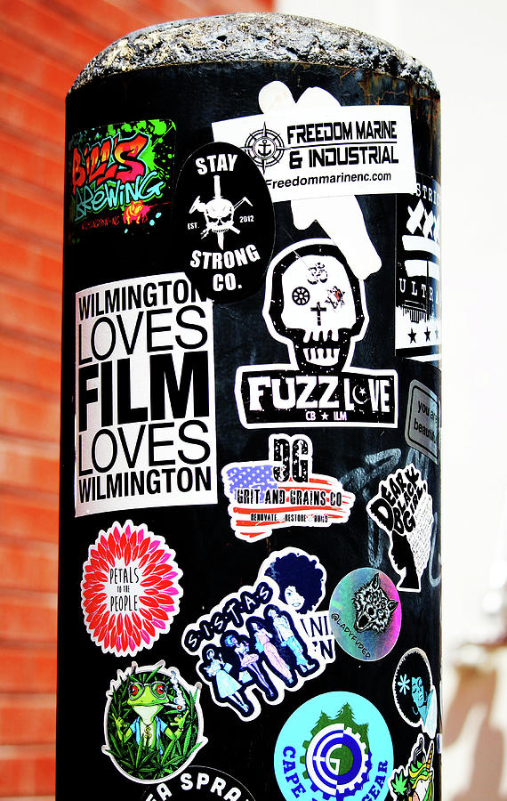 Local Business Stickers Photograph by Cynthia Guinn